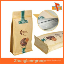 Best quality strong brown craft paper square bottom paper bag